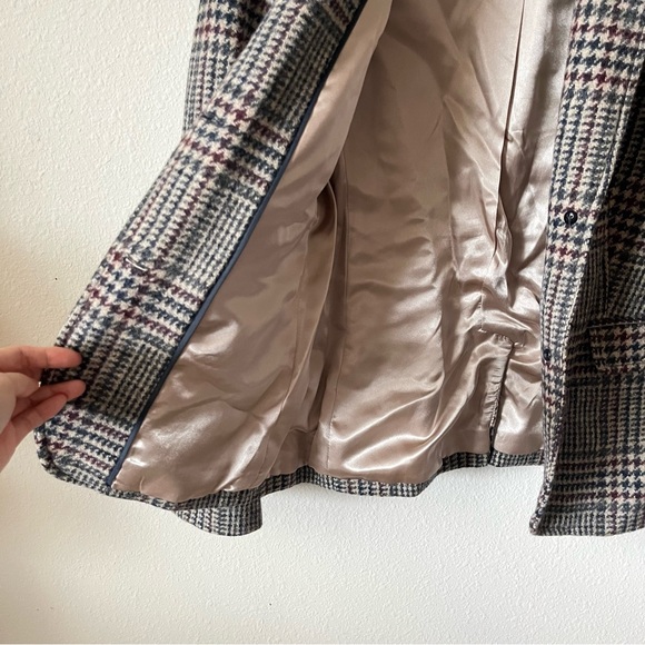 J. Crew Plaid Blazer Cream Black Schoolgirl Preppy Casual Formal Academi… - Picture 7 of 9